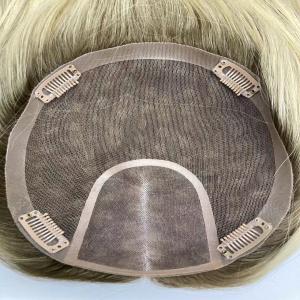 MO5 7.5*8″ Mono + Lace Hair Topper Chinese Virgin Remy Hair Lengths: 12″,14″ Color:#614DL New